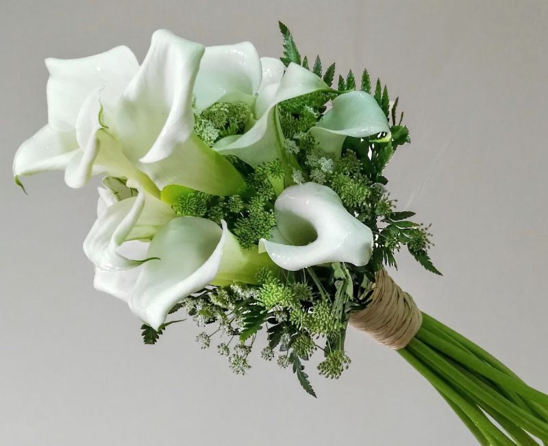 Ramos novia con calas blancas. Flores para boda Zamora